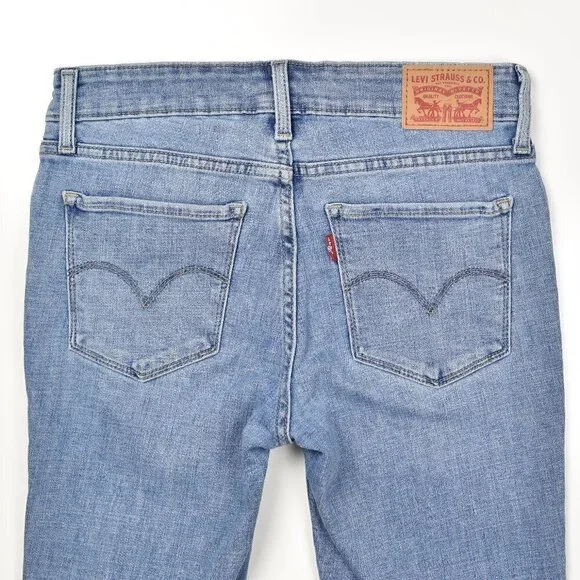 Levi's 711 Skinny Distressed Jeans 25 - Picture 3 of 7